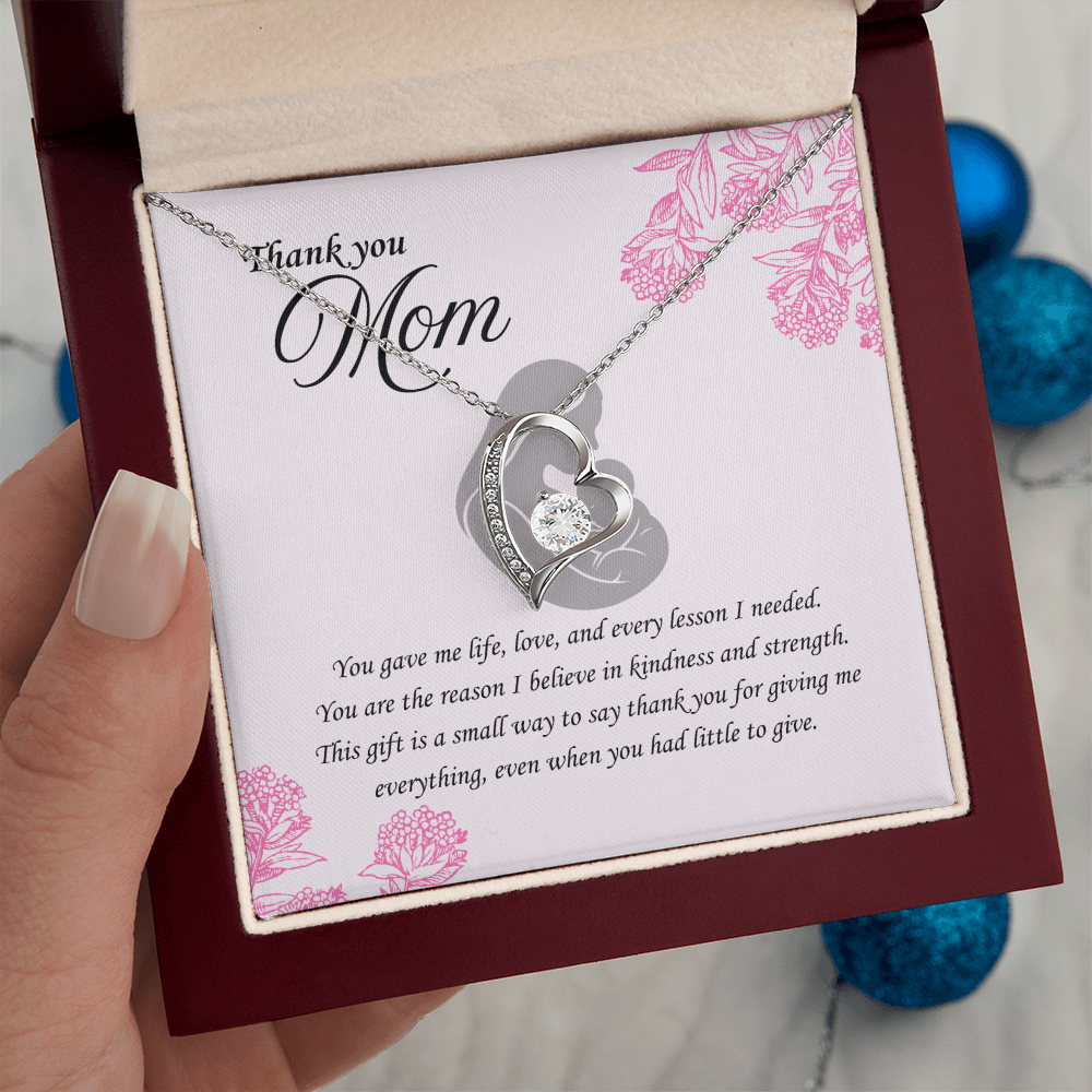 For the Woman Who Gave Me Everything: Forever Love Necklace