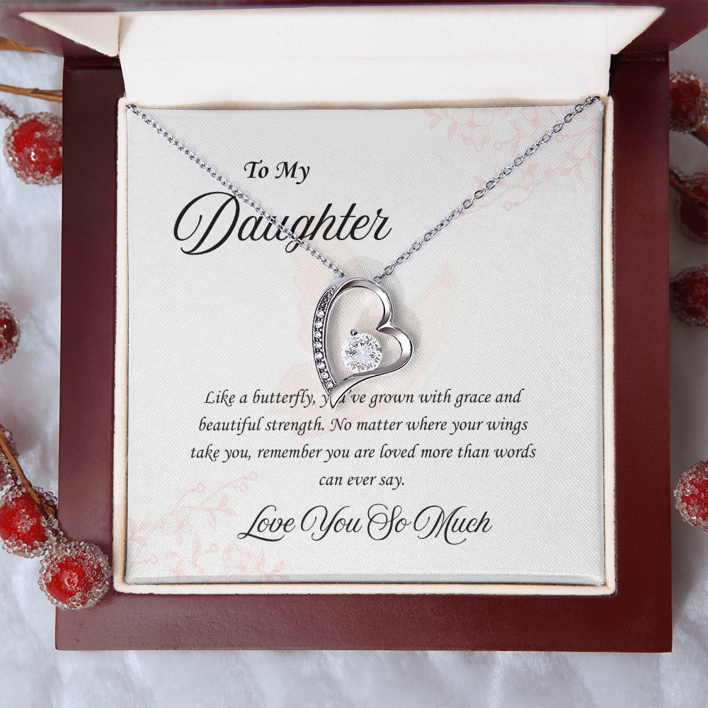 Butterfly Heart:Forever Love Necklace