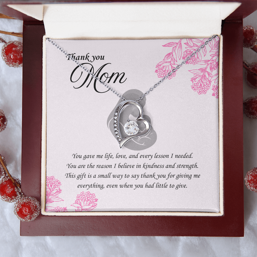 For the Woman Who Gave Me Everything: Forever Love Necklace