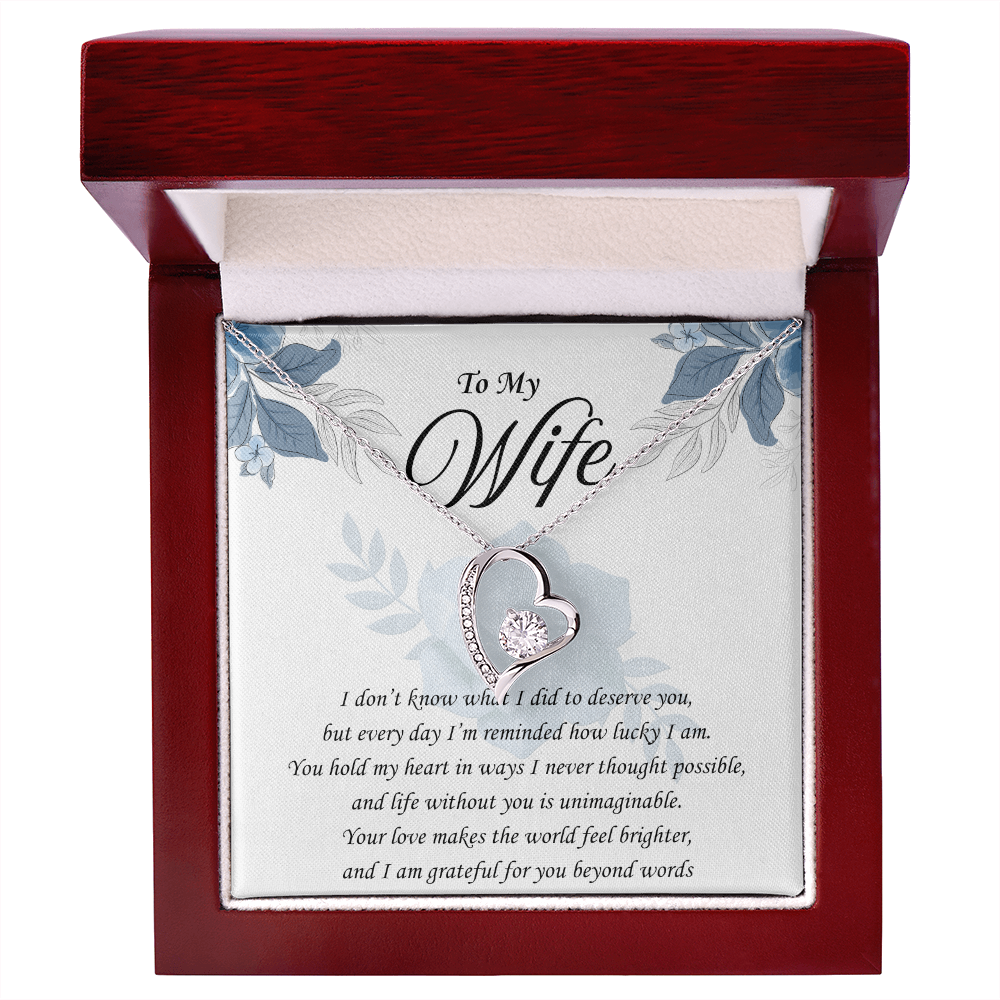 You Remind Me How Lucky I Am: Forever Love Necklace