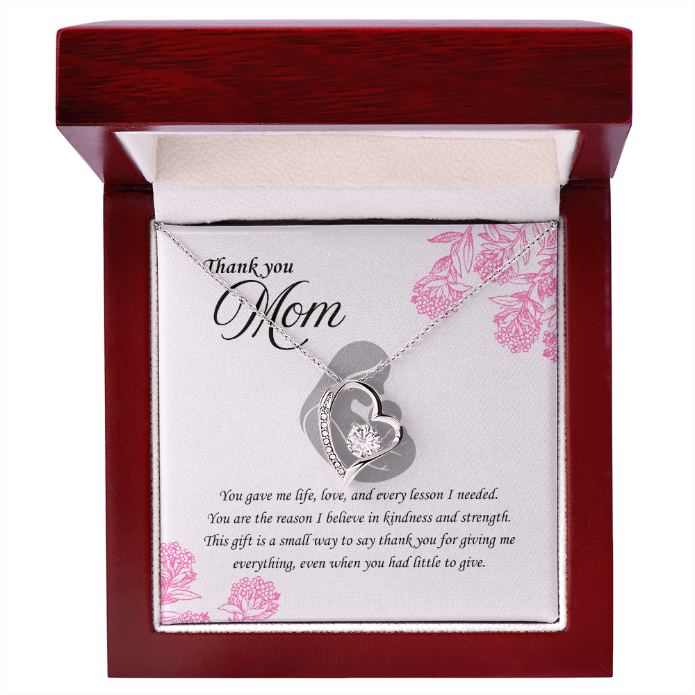 For the Woman Who Gave Me Everything: Forever Love Necklace