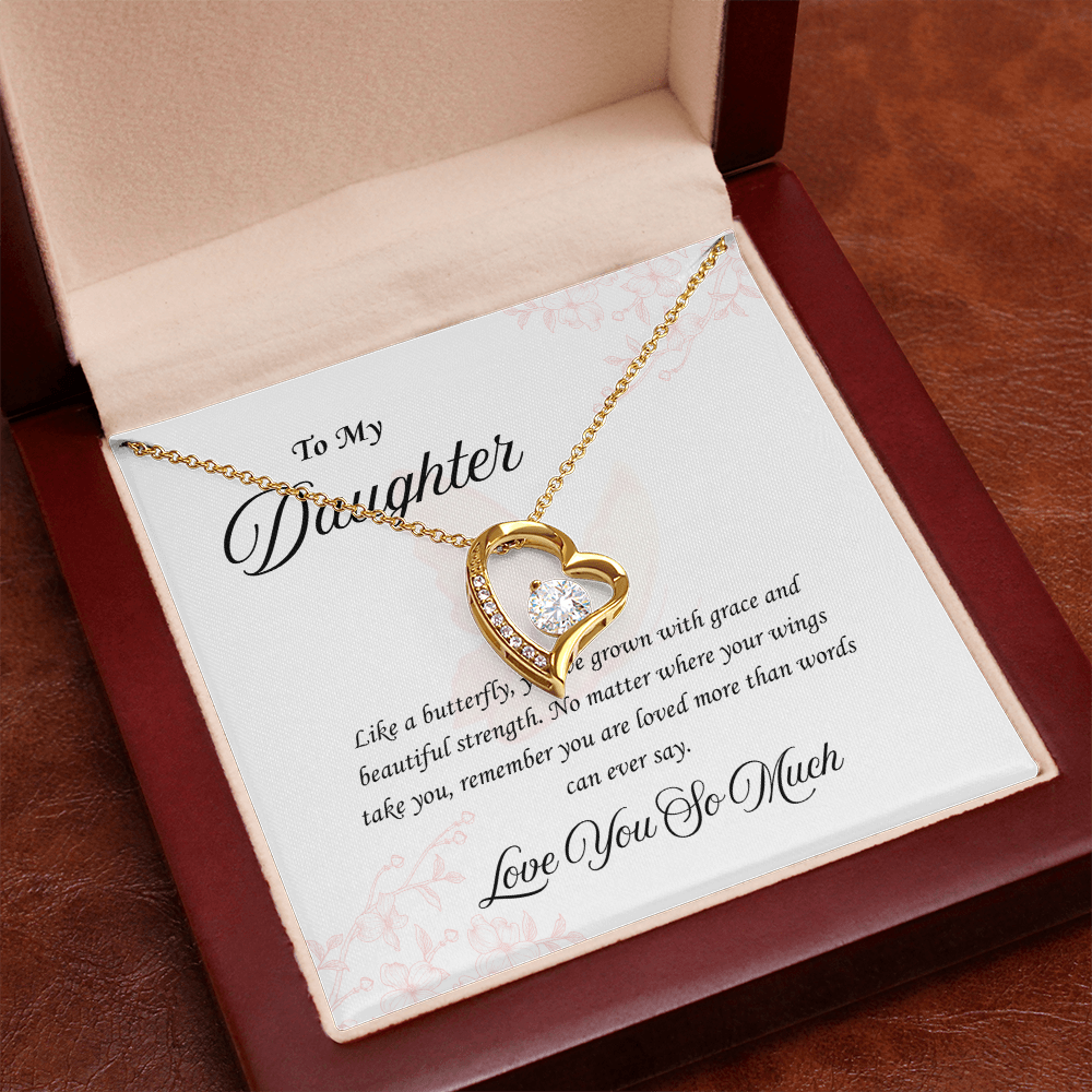 Butterfly Heart:Forever Love Necklace