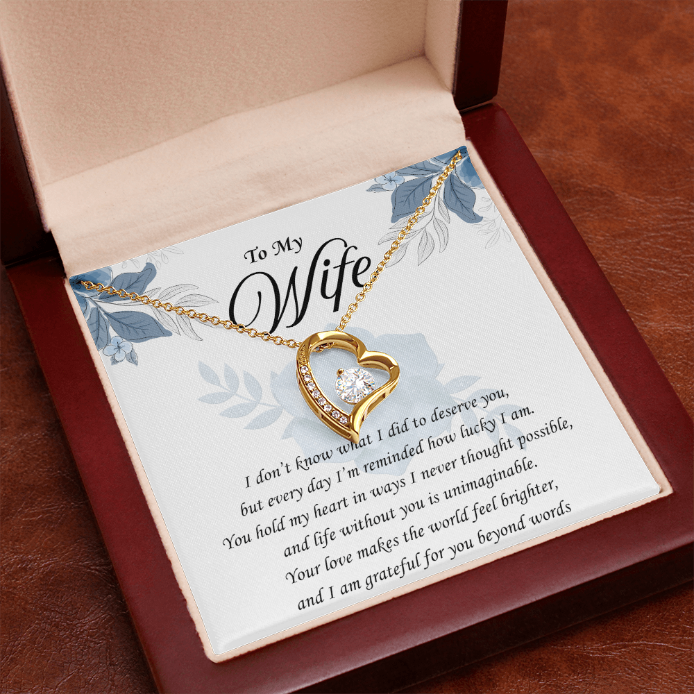 You Remind Me How Lucky I Am: Forever Love Necklace