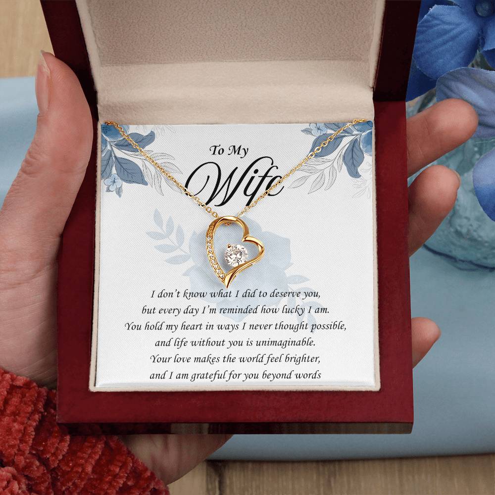 You Remind Me How Lucky I Am: Forever Love Necklace