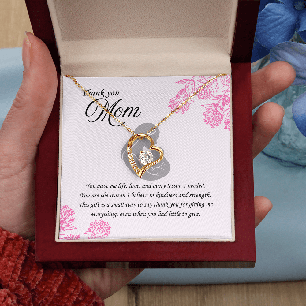 For the Woman Who Gave Me Everything: Forever Love Necklace