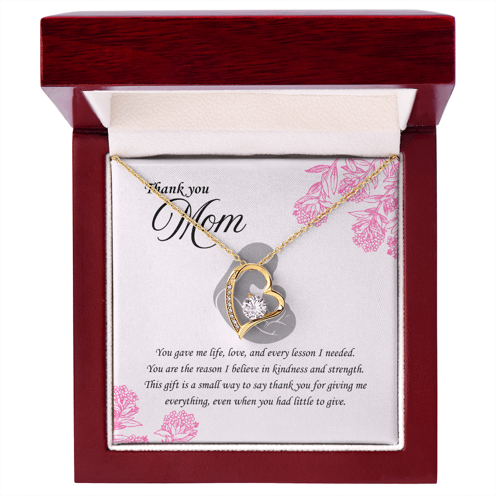 For the Woman Who Gave Me Everything: Forever Love Necklace