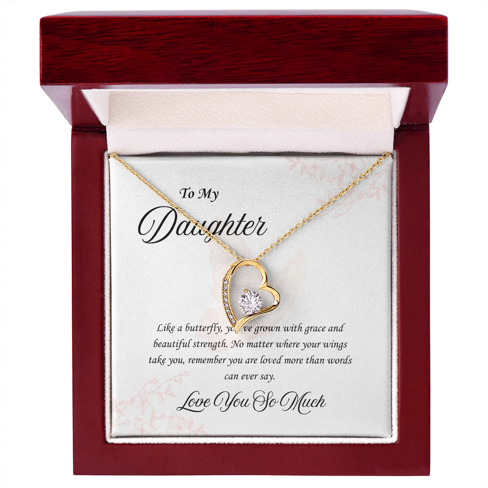 Butterfly Heart:Forever Love Necklace