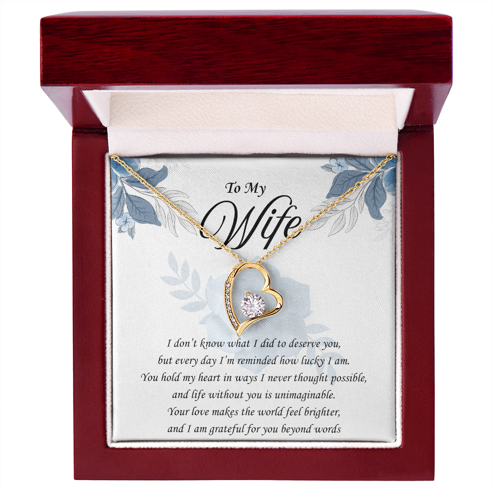 You Remind Me How Lucky I Am: Forever Love Necklace