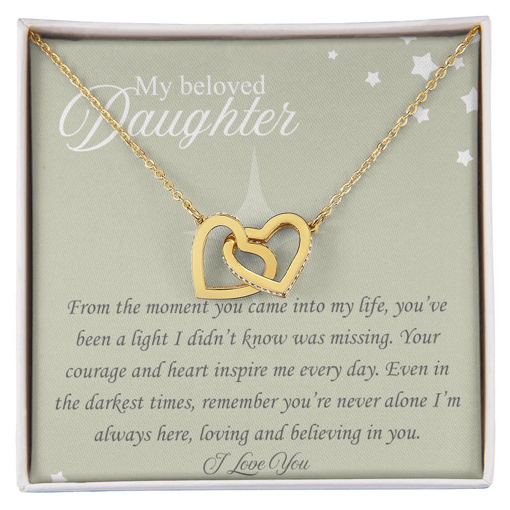 The Moment You Came In My Life: : Interlocking Hearts Necklace