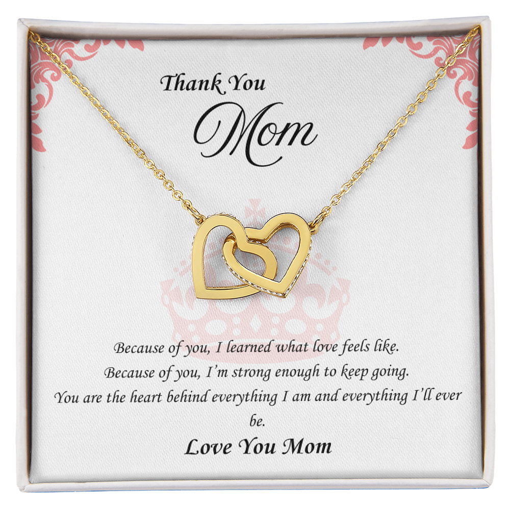 Because of You: Interlocking Hearts Necklace