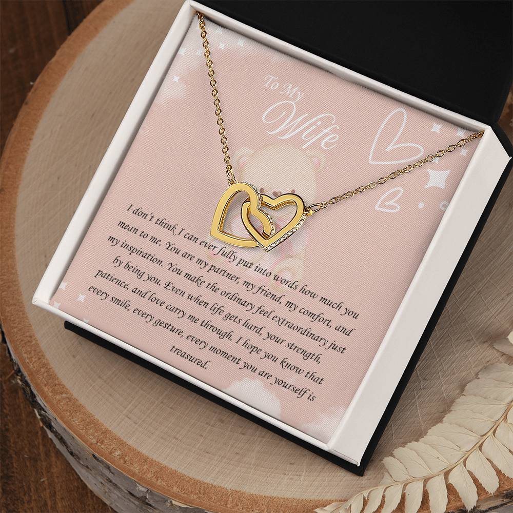 How Much You Mean To Me: Interlocking Hearts Necklace