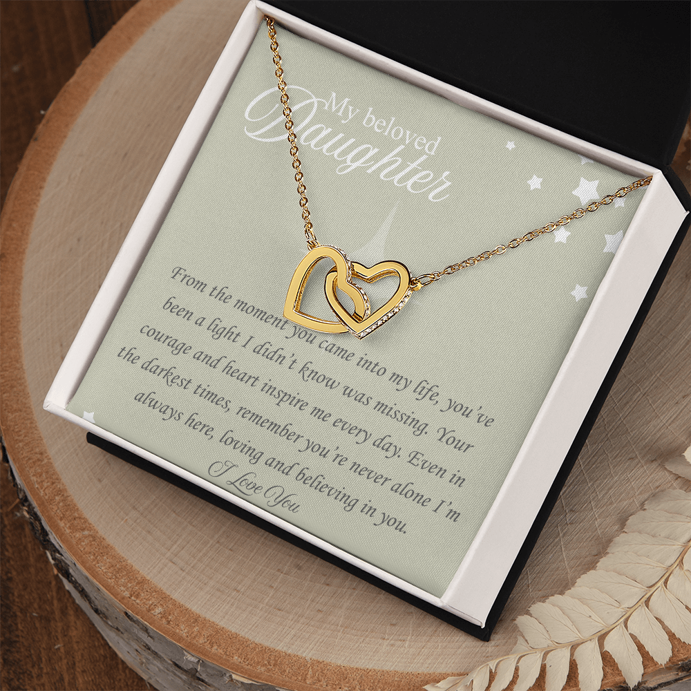 The Moment You Came In My Life: : Interlocking Hearts Necklace