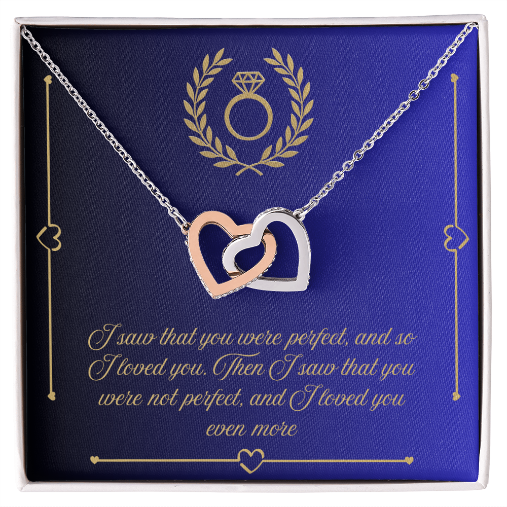 Two Hearts, One Promise: The Interlocking Love Necklace