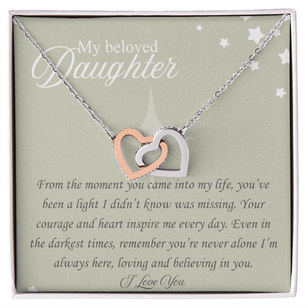The Moment You Came In My Life: : Interlocking Hearts Necklace