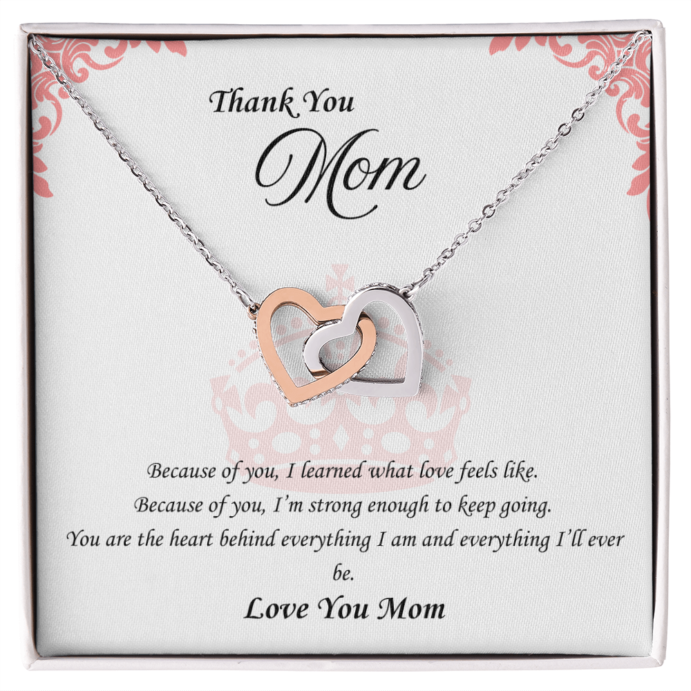 Because of You: Interlocking Hearts Necklace