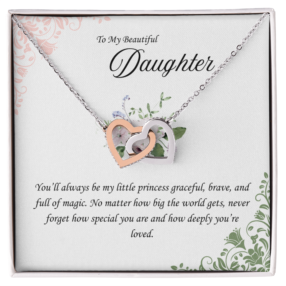 My Little Princess:Interlocking Hearts Necklace