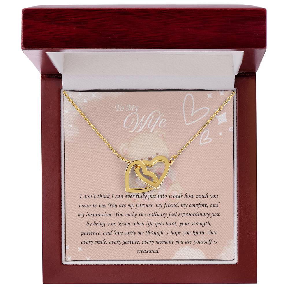 How Much You Mean To Me: Interlocking Hearts Necklace