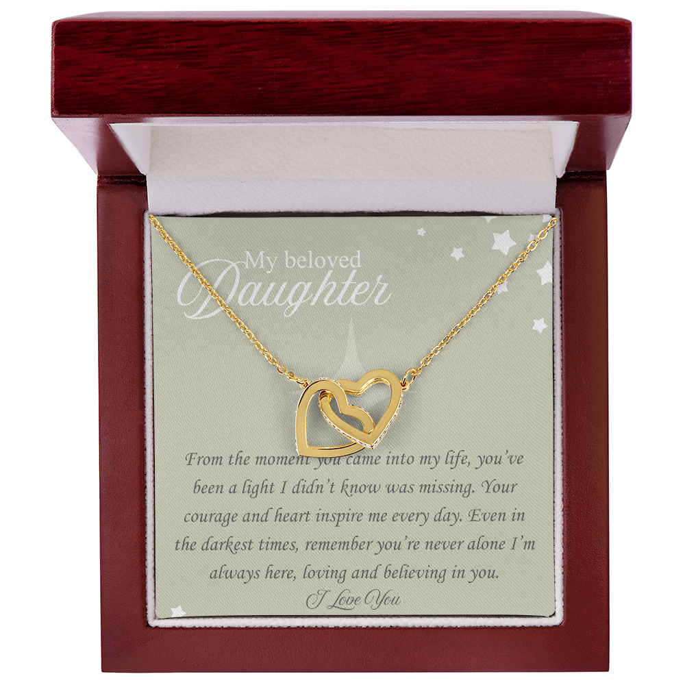 The Moment You Came In My Life: : Interlocking Hearts Necklace
