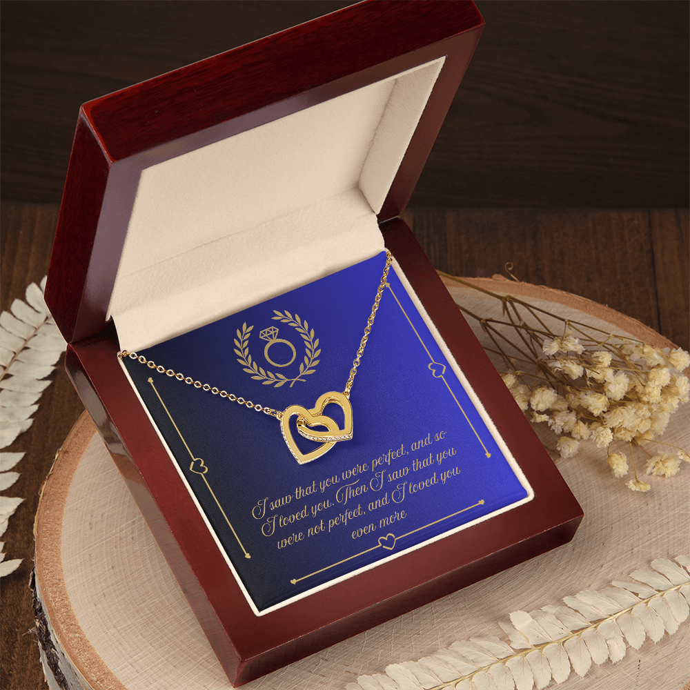Two Hearts, One Promise: The Interlocking Love Necklace