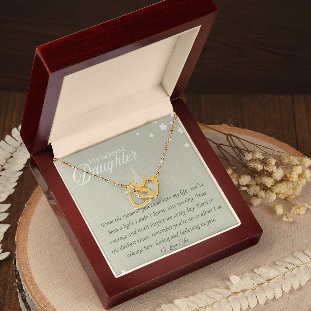 The Moment You Came In My Life: : Interlocking Hearts Necklace