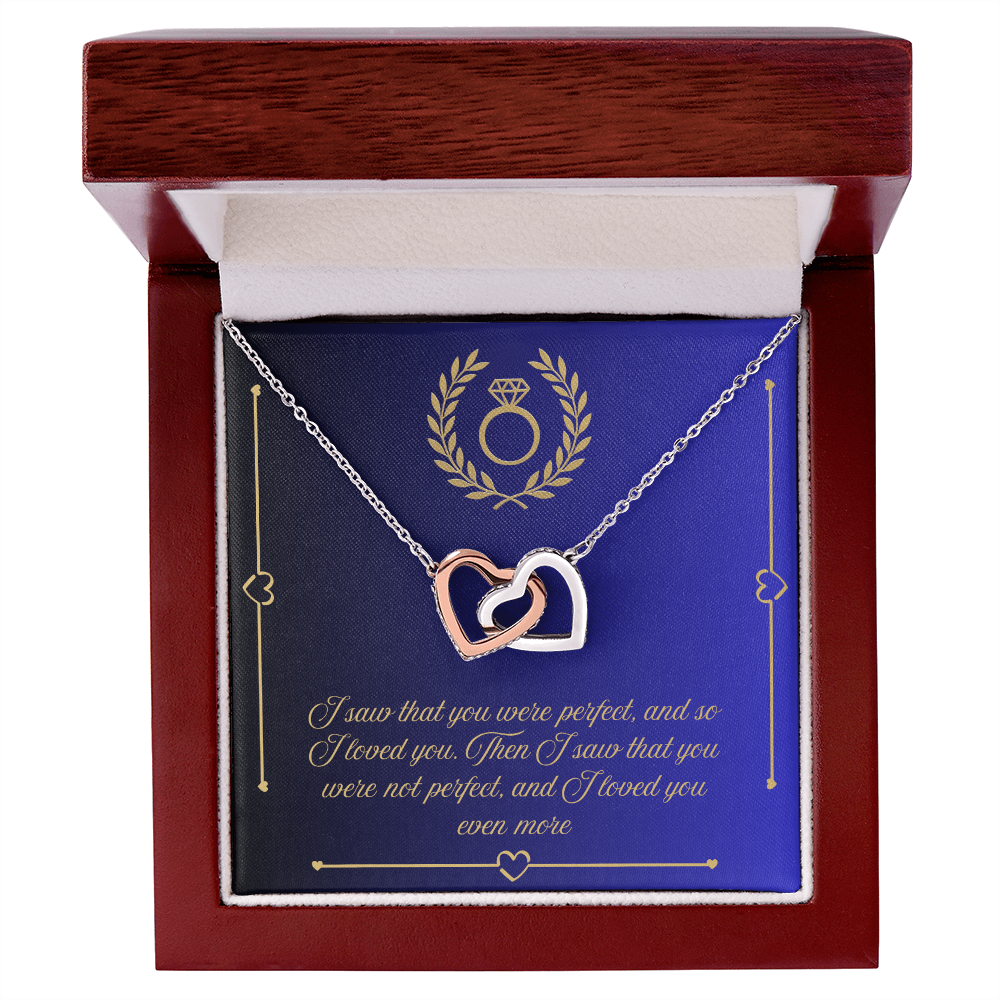 Two Hearts, One Promise: The Interlocking Love Necklace