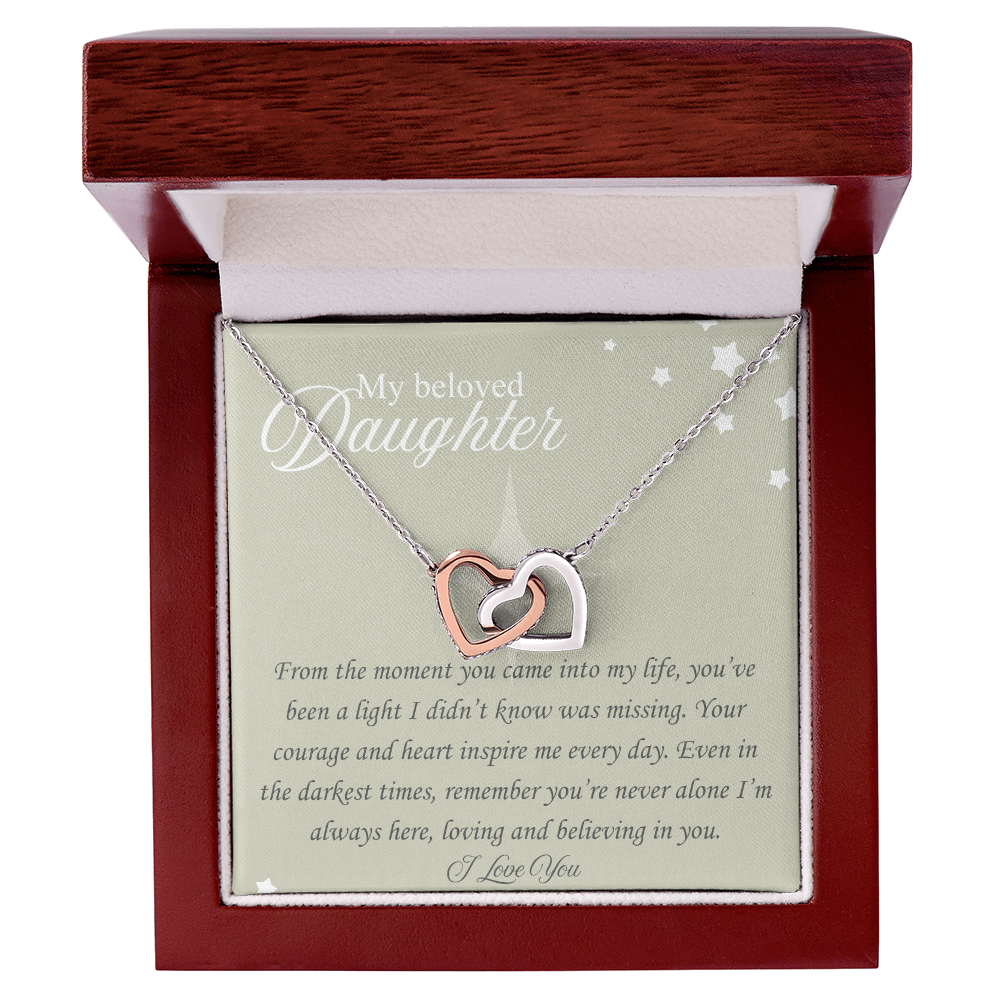 The Moment You Came In My Life: : Interlocking Hearts Necklace