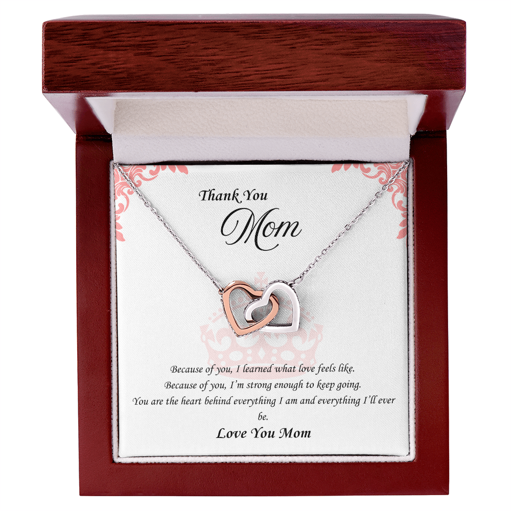Because of You: Interlocking Hearts Necklace