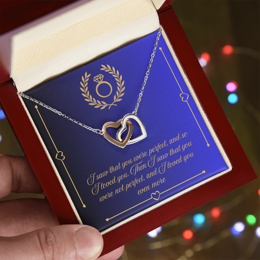 Two Hearts, One Promise: The Interlocking Love Necklace