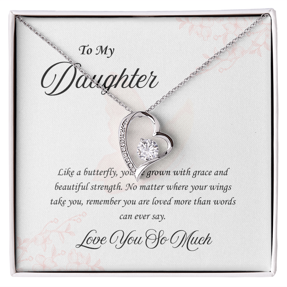 Butterfly Heart:Forever Love Necklace