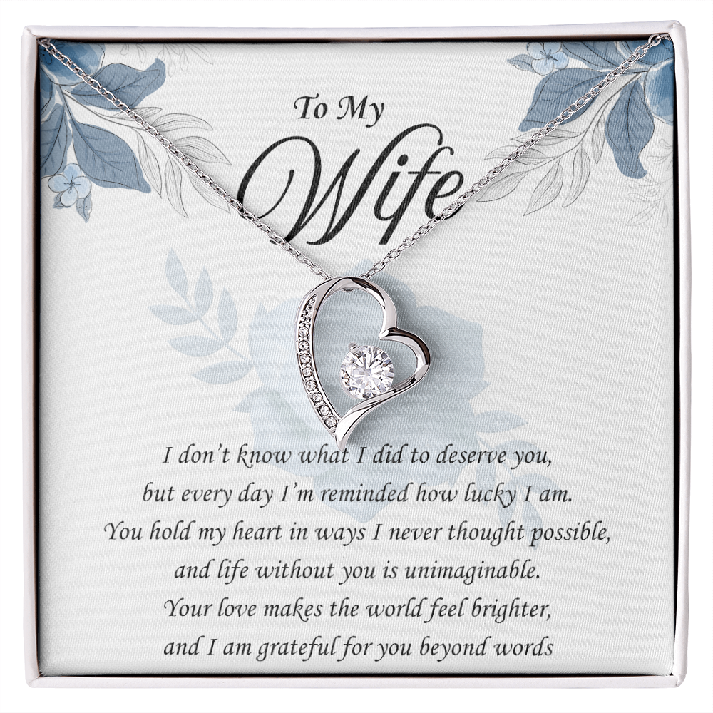 You Remind Me How Lucky I Am: Forever Love Necklace