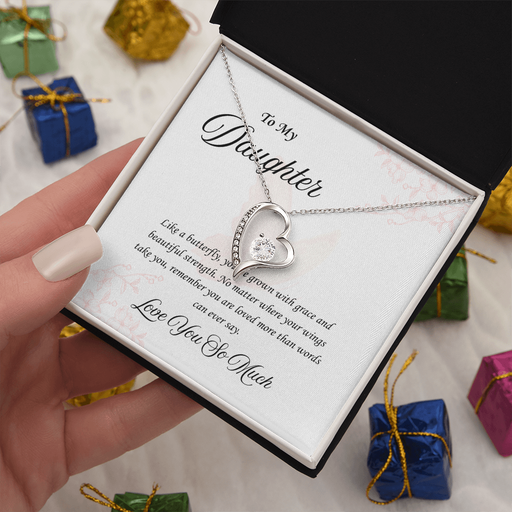 Butterfly Heart:Forever Love Necklace