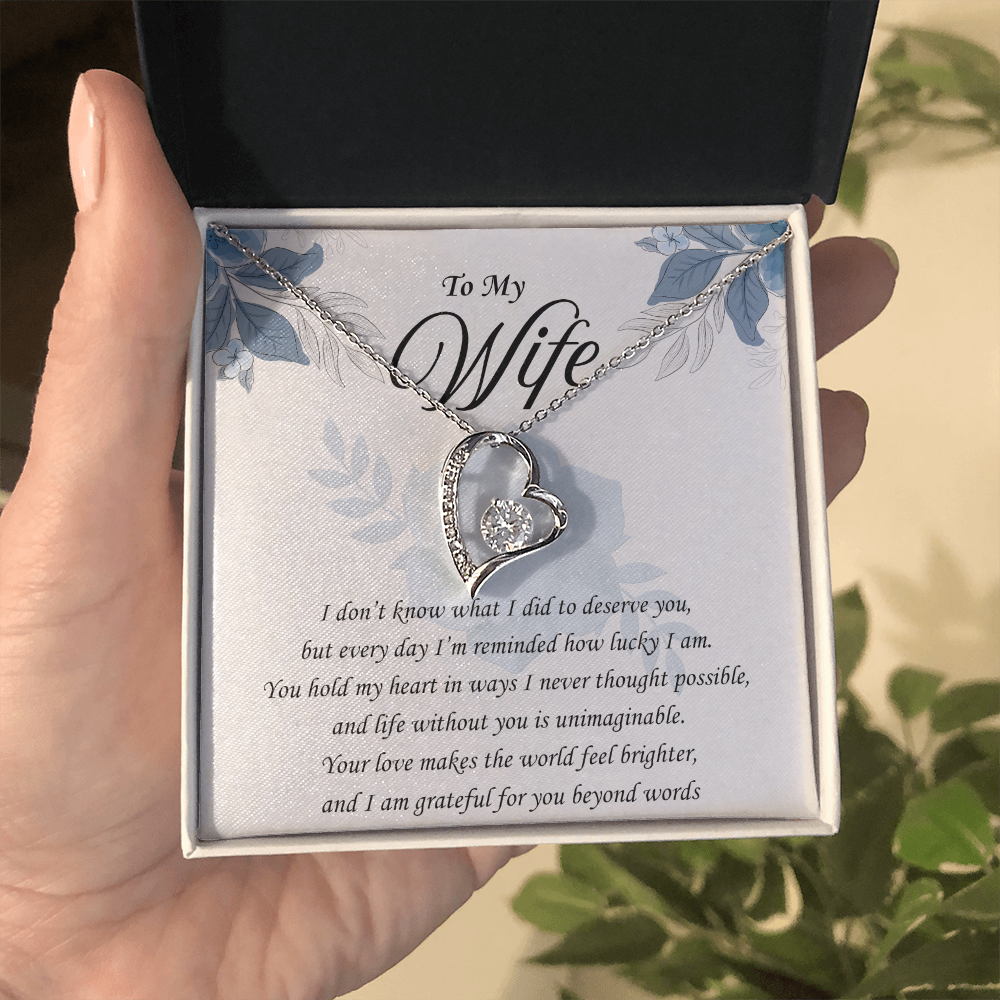 You Remind Me How Lucky I Am: Forever Love Necklace