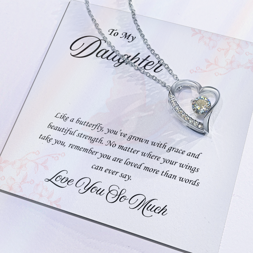 Butterfly Heart:Forever Love Necklace