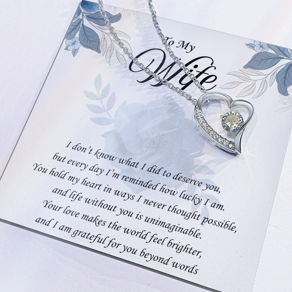 You Remind Me How Lucky I Am: Forever Love Necklace