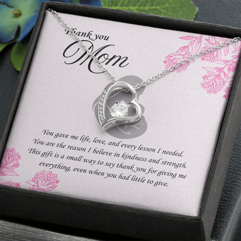 For the Woman Who Gave Me Everything: Forever Love Necklace