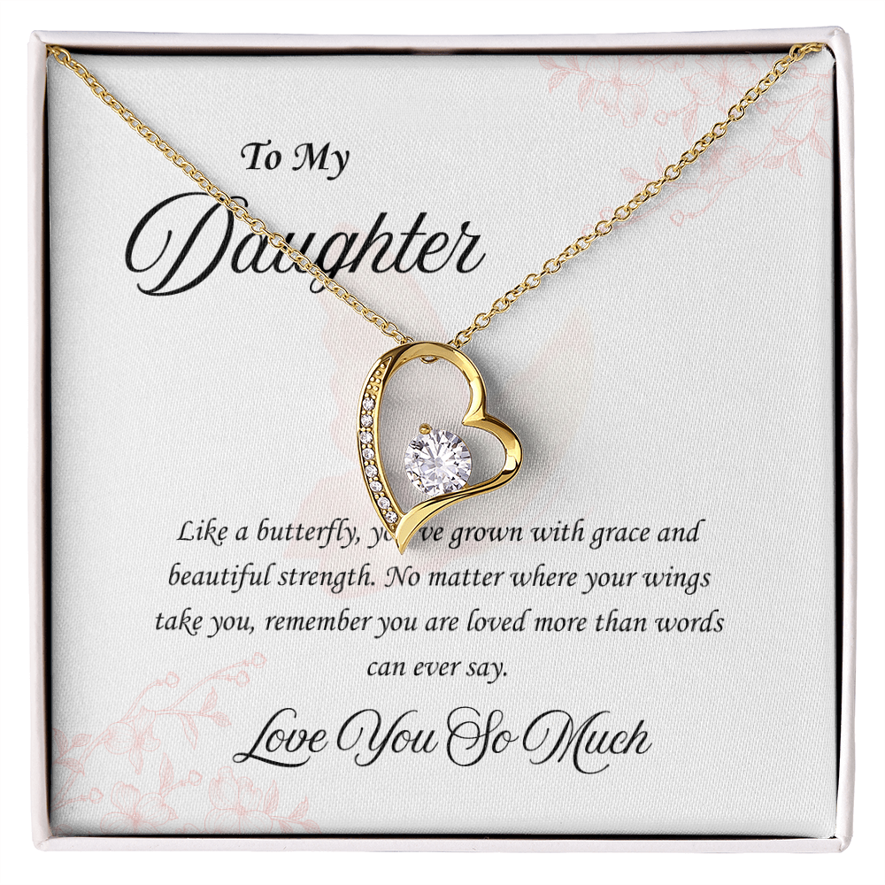 Butterfly Heart:Forever Love Necklace