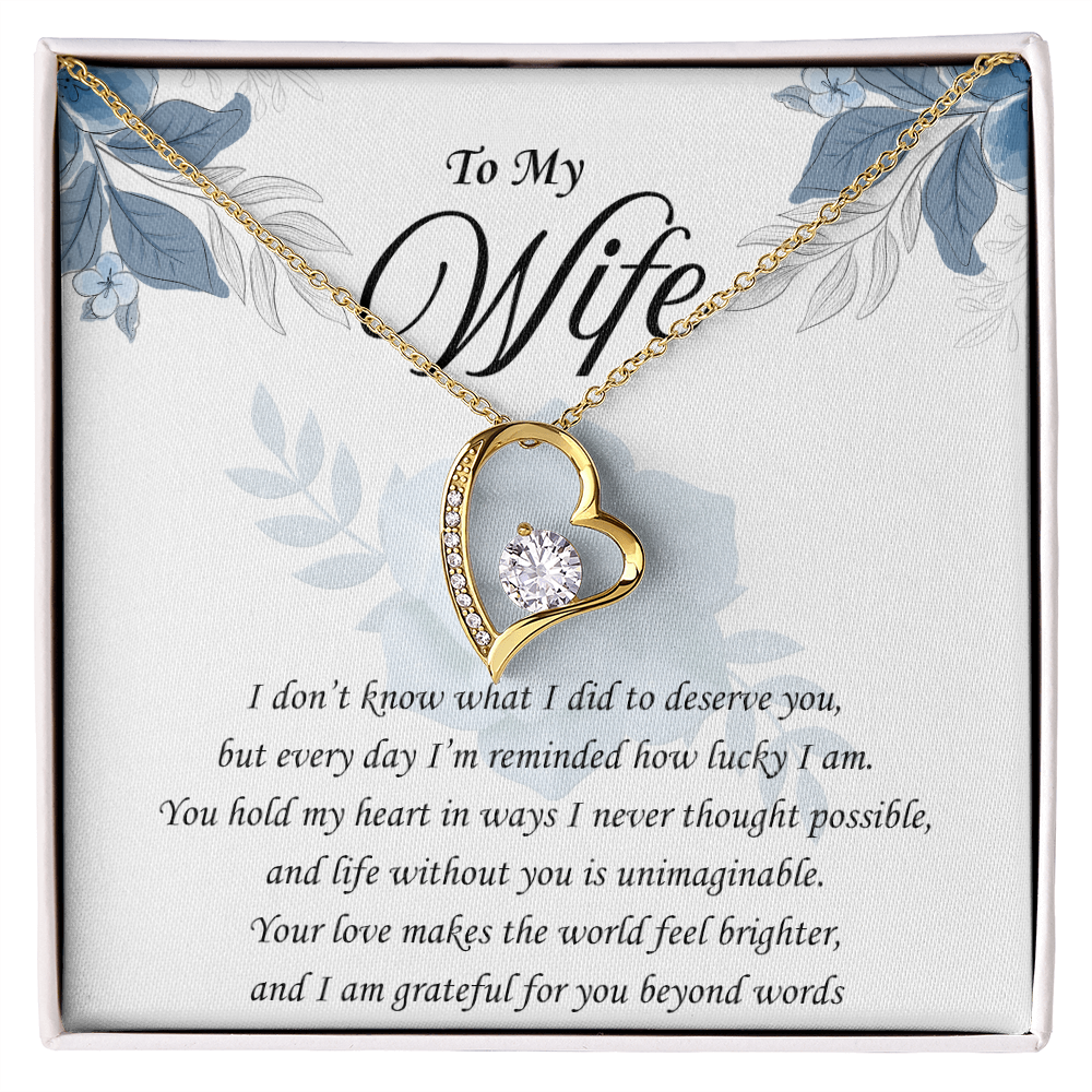 You Remind Me How Lucky I Am: Forever Love Necklace