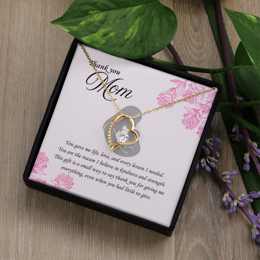 For the Woman Who Gave Me Everything: Forever Love Necklace