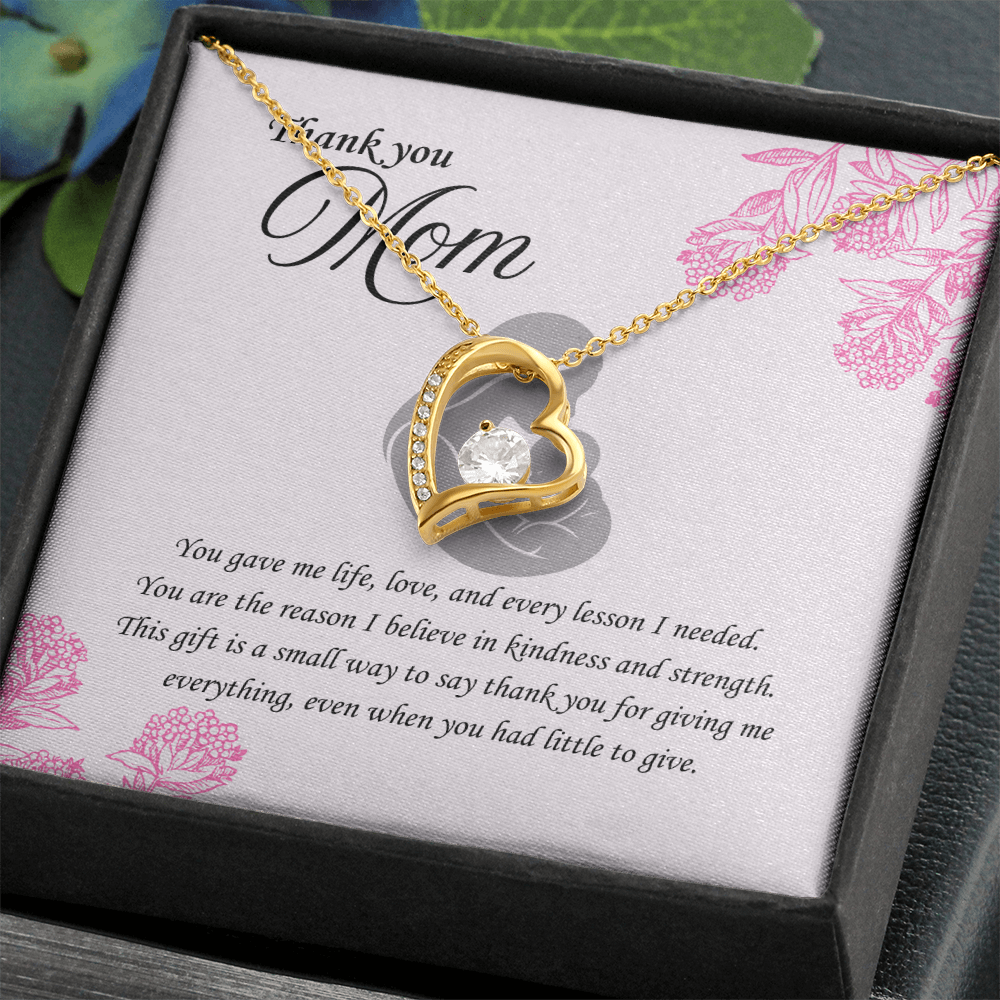 For the Woman Who Gave Me Everything: Forever Love Necklace